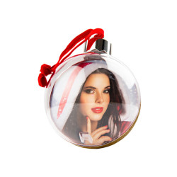 Bola de Natal 7,5cm Dourada personalizável