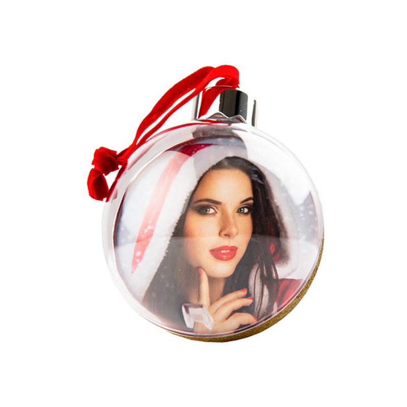 Bola de Natal 7,5cm Dourada personalizável