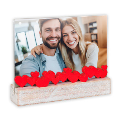 Moldura acrílica Serena 10x15 - horizontal personalizável
