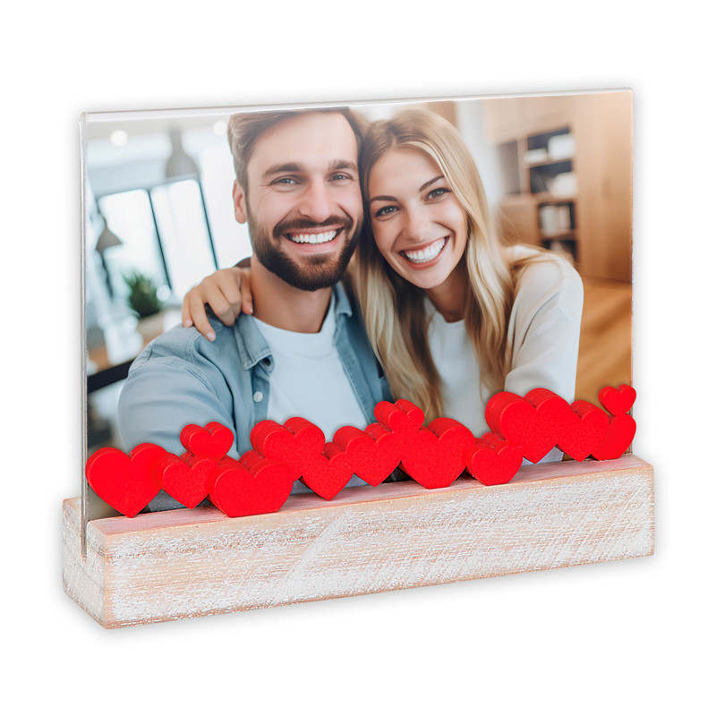 Moldura acrílica Serena 10x15 - horizontal personalizável