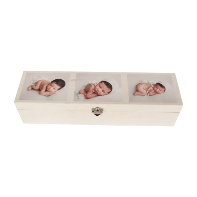 Caixa vela/garrafa em madeira personalizada