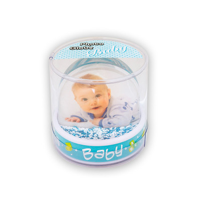 Bola de neve bebé azul personalizável