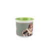 Caneca vintage em cerâmica verde personalizada