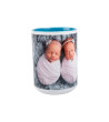 Caneca orbed azul personalizada
