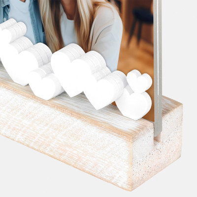 Moldura acrílica Serena 10x15 - horizontal personalizável