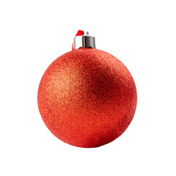 Bola de Natal 10cm Vermelha Personalizável